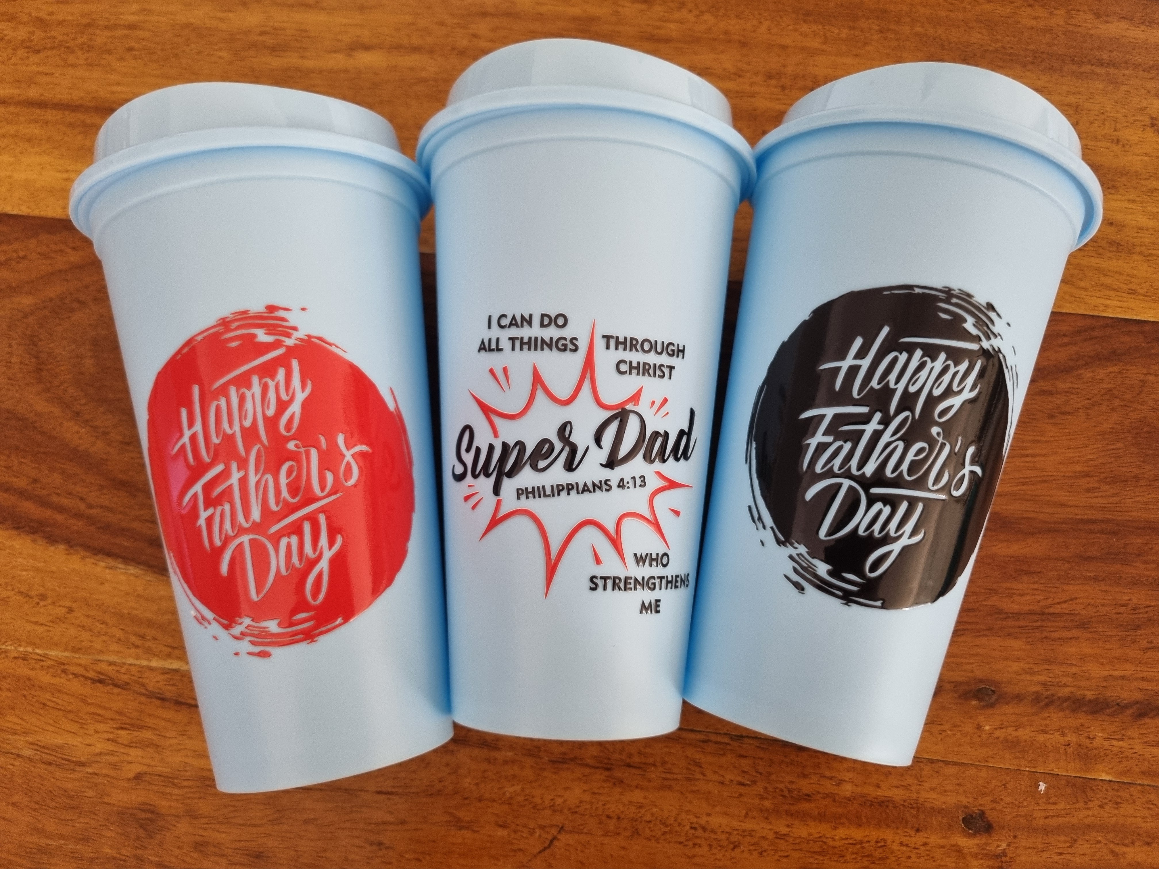 Fathers Day Coffee Mug Plastic with Coffee