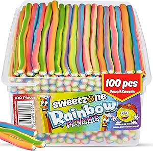 Pencil rainbow liquorice Sweets