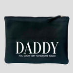 Load image into Gallery viewer, MEN&#39;S PERSONALISED BLACK LEATHER WASHBAG
