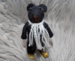 Load image into Gallery viewer, Black felt Bear
