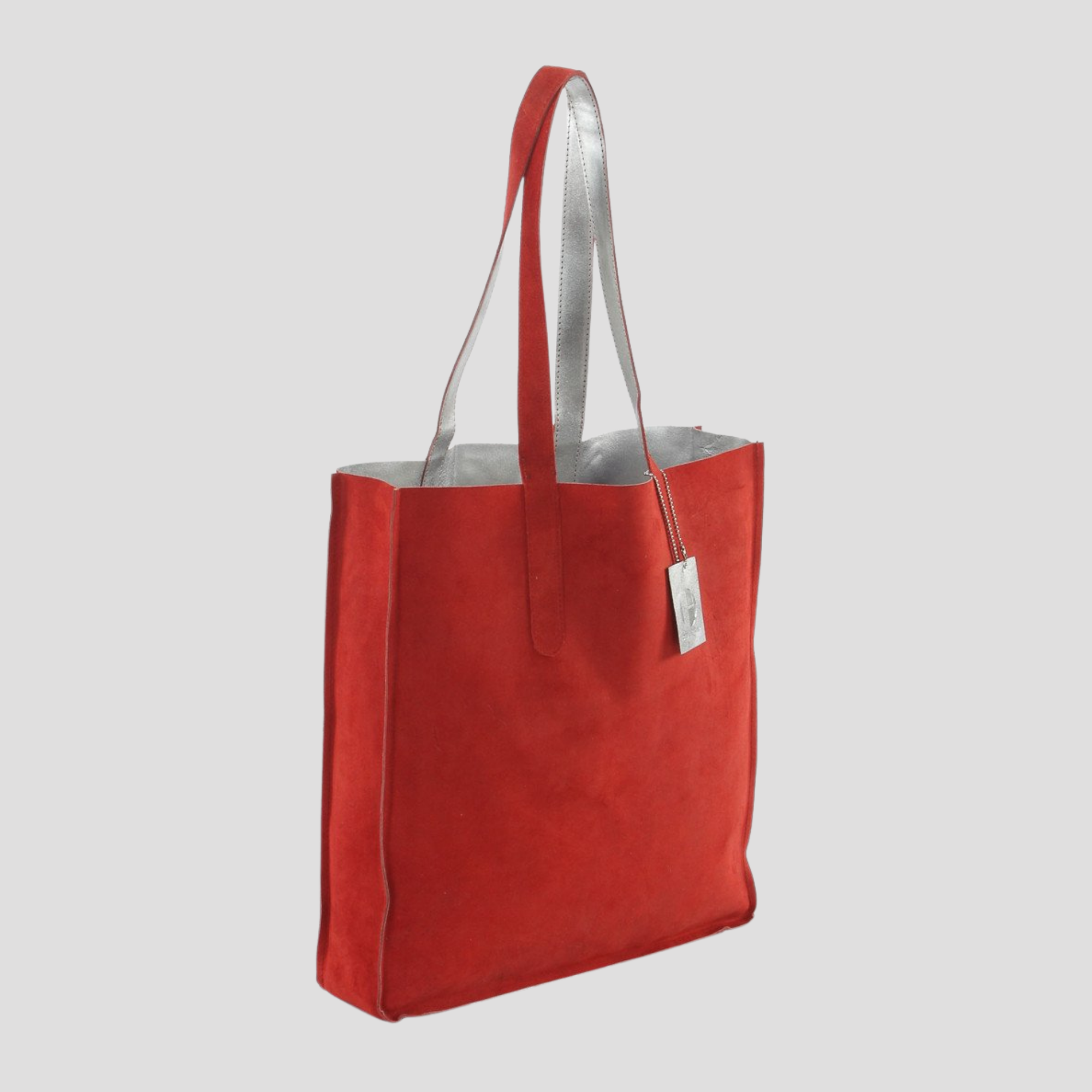 HYDESTYLE METALLIC SOFIA REVERSIBLE LEATHER TOTE BAG l Variety of colours