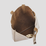 Load image into Gallery viewer, HYDESTYLE METALLIC SOFIA REVERSIBLE LEATHER TOTE BAG l Variety of colours

