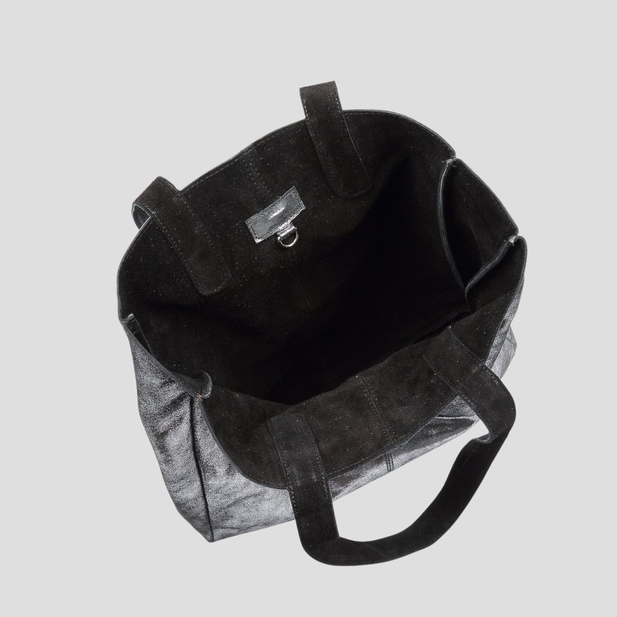 HYDESTYLE METALLIC SOFIA REVERSIBLE LEATHER TOTE BAG l Variety of colours