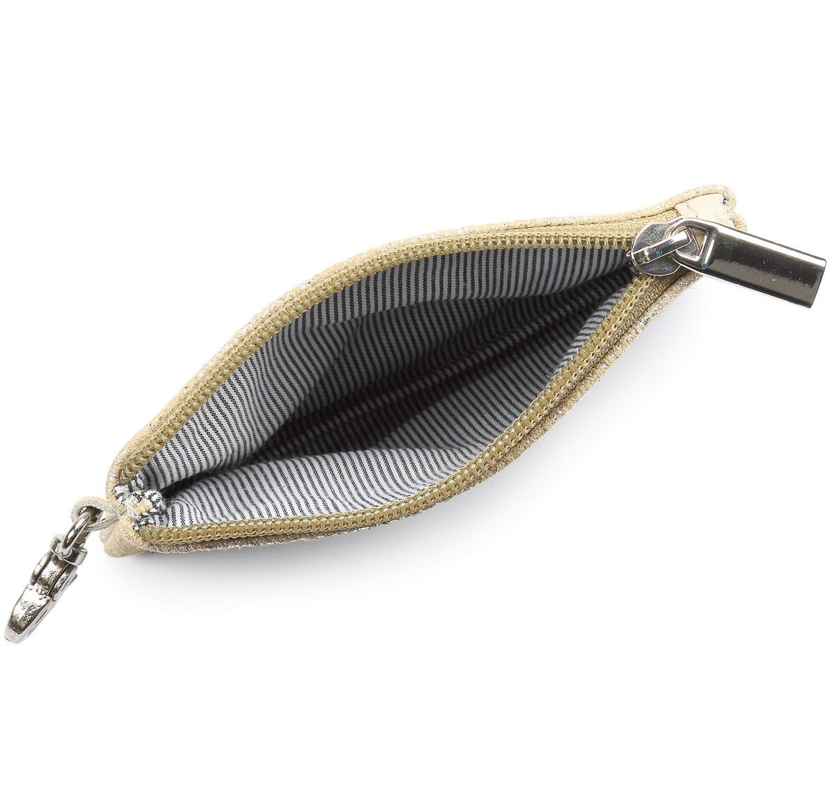 METALLIC RIMOR COIN POUCH WITH DOGHOOK | Variety of colours