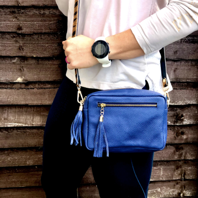 CLASSIC CAMERA KYLIE PEBBLED LEATHER CROSSBODY CLUTCH BAG l Variety of colours