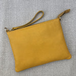 Load image into Gallery viewer, MEGAN PEBBLED LEATHER WRISTLET CLUTCH BAG | Variety of colours
