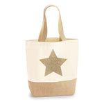 Load image into Gallery viewer, PERSONALISED JUTE BASE CANVAS SHOPPER
