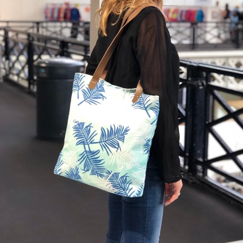 CANVAS LEATHER TOTE BAG | Variety of colours